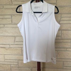 Collared sleeveless Dry-Fit Nike Golf shirt